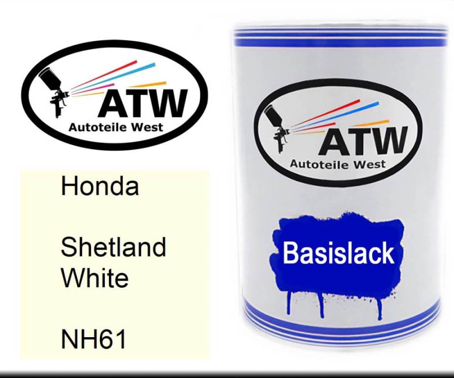 Honda, Shetland White, NH61: 500ml Lackdose, von ATW Autoteile West.